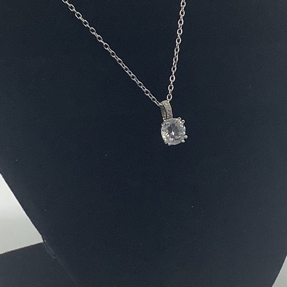 Sterling and Cubic Zirconia Necklace